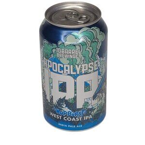 10 Barrel Apocalypse IPA Hop Burst West Coast IPA Empty Beer Can Bottom Opened